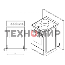 Плита газовая Лысьва ГП 400 МС -2у черный, конфорок 4 газовых, духовка 57 л, 50 см x 84 см x 60 см (без крышки)