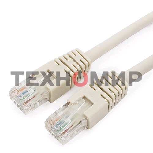 Патч-корд UTP Cablexpert cat.6, 0.5м, литой, многожильный, серый