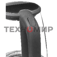 Чайник электрический Starwind SKG2315 1.7 л, 2200 Вт, серый/серебристый (корпус: стекло)