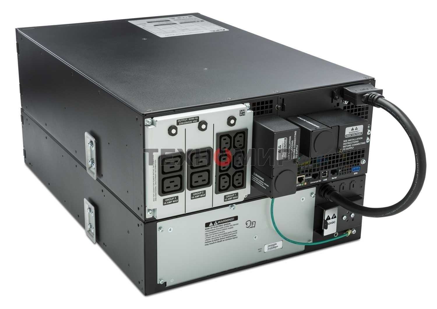Источник бесперебойного питания APC Smart-UPS SRT SRT6KRMXLI 6000Вт 6000ВА черный