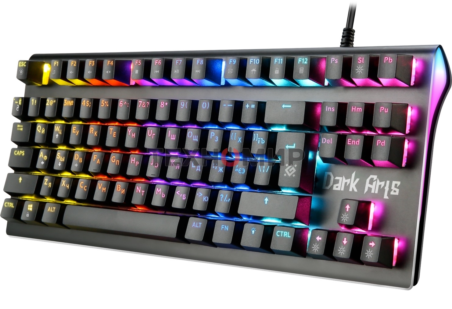 Клавиатура проводная Defender Dark Arts GK-375, USB, черный