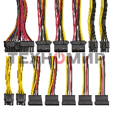 Блок питания ExeGate UN750 (EX292178RUS), 750Вт, 120мм, серебряный