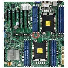 Материнская плата Supermicro MBD-X11DPI-N-B, LGA 3647, Intel C621, 16xDDR4, 14xSATA, 1xM.2, 6xPCI-E 3.0 (x16, x8), 2x 1Gb LAN, 1xVGA, 4xUSB-A 2.0, 3xUSB-A 3.2 Gen 1, 2xCOM, E-ATX, Bulk