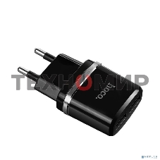 Сетевое зарядное устройство C12 Smart dual USB charger, черный