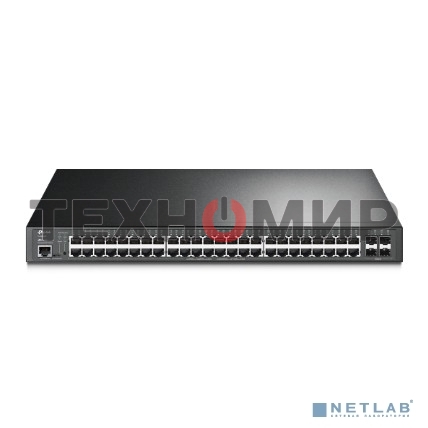 Коммутатор 48-port Gigabit PoE+ L2+ switch, 48 802.3af/at PoE+ ports, 4 Gb SFP slots, 1 RJ-45 + 1Micro-USB console ports, 348W PoE budget