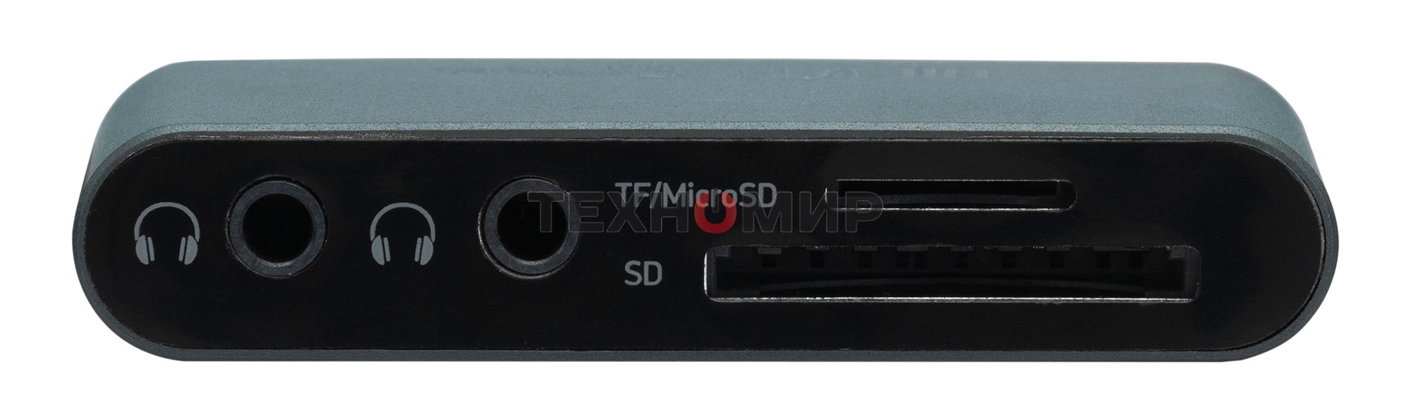 Кард-ридер Digma CR-СA2512-G/темно-серый/SD/TF/micro-SD/USB Type-C/алюминий