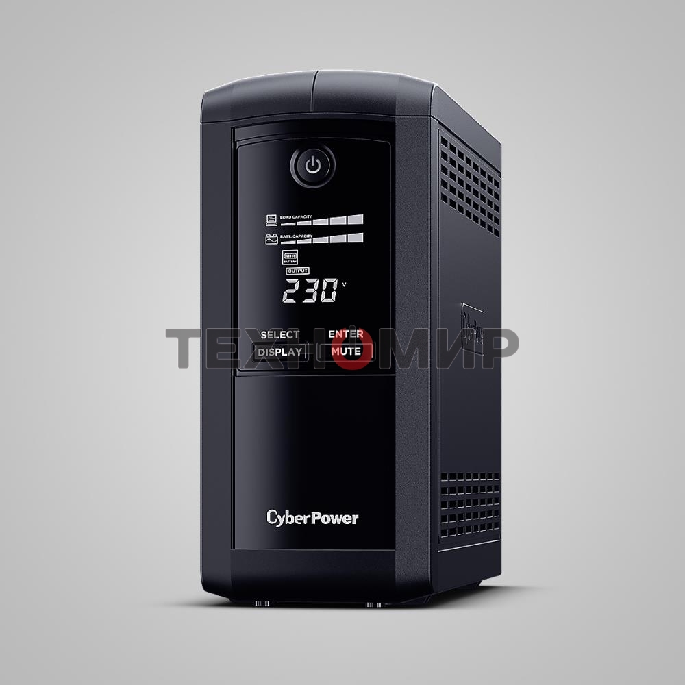 Источник бесперебойного питания CyberPower VP700ELCD Line-Interactive 700VA/390W USB/RS-232/RJ11/45 (4 EURO)