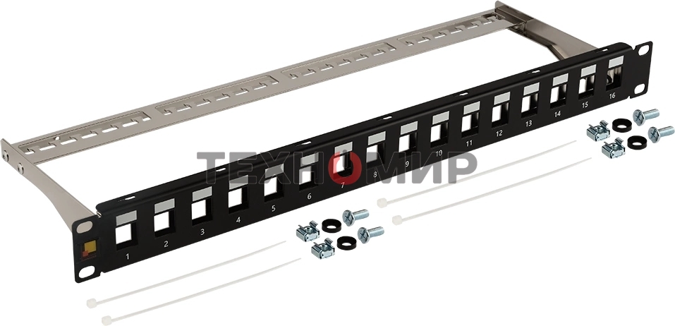 Патч-панель наборная Lanmaster LAN-PPN16OK-STP 19