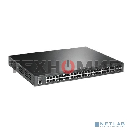 Коммутатор 48-port Gigabit PoE+ L2+ switch, 48 802.3af/at PoE+ ports, 4 Gb SFP slots, 1 RJ-45 + 1Micro-USB console ports, 348W PoE budget