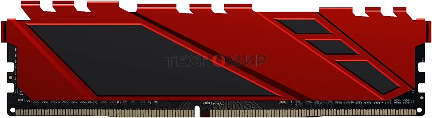 Оперативная память NETAC Shadow, DDR4, 16GB (1x16GB), 3200MHz, CL16, DIMM, с радиаторами, красный