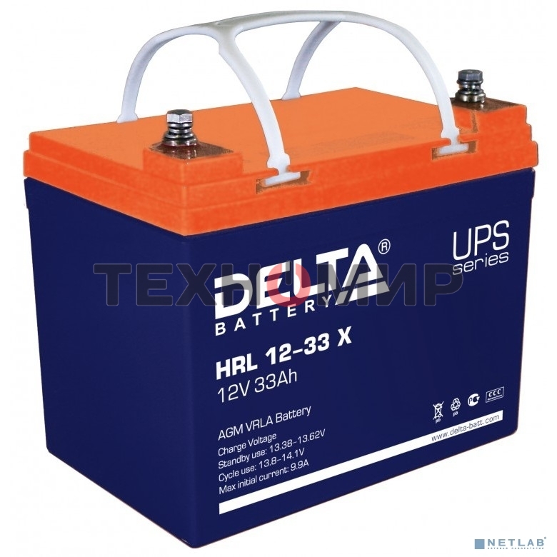 Батарея для ИБП Delta HRL 12-33 X 12В 33А·ч