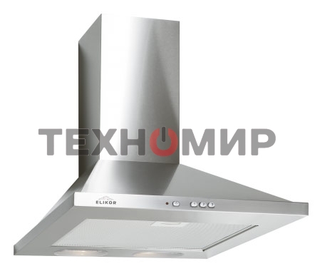 Вытяжка каминная Elikor Оптима 50Н-400-К3Л нержавеющая сталь, 50 см, 400 куб. м/ч, 55 дБ
