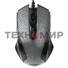 Мышь проводная Qumo Office M14 серый, 1000 dpi, USB, кнопки - 3