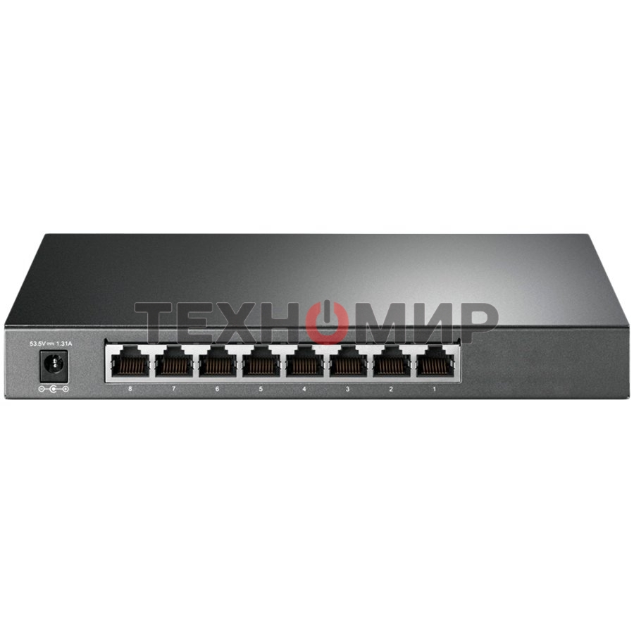 Коммутатор TP-Link JetStream 8-Port Gigabit Smart Switch with 4-Port PoE+, 4× Gigabit PoE+ Ports, 802.3at/af, 62 W PoE Power, Desktop Steel CaseIntegration with Omada SDN Controller, 802.1Q VLAN, STP/RSTP/MSTP, IGMP Snooping, 802.1p/DSCP QoS, ACL, 802.1x,