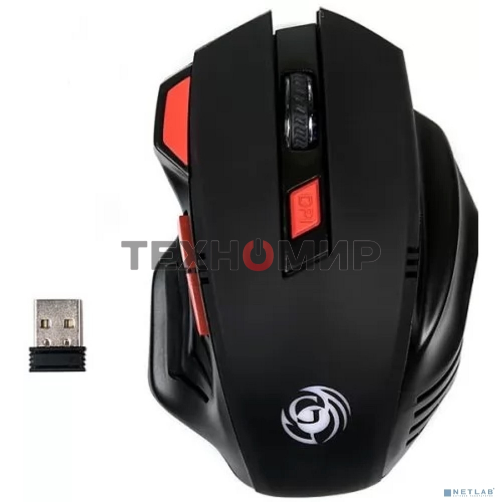 Мышь беспроводная Dialog Gan-Kata MRGK-14UR черный, 1600 dpi, радиоканал, USB, кнопки - 6