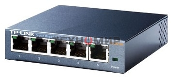 Коммутатор TP-Link SOHO TL-SG105 5-port Desktop Gigabit Switch, 5 10/100/1000M RJ45 ports, metal case