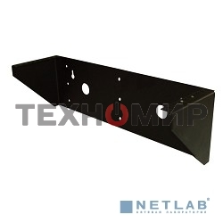 Кронштейн телекоммуникационный настенный вертикальный 2U, черный КНО-В-2U-9005