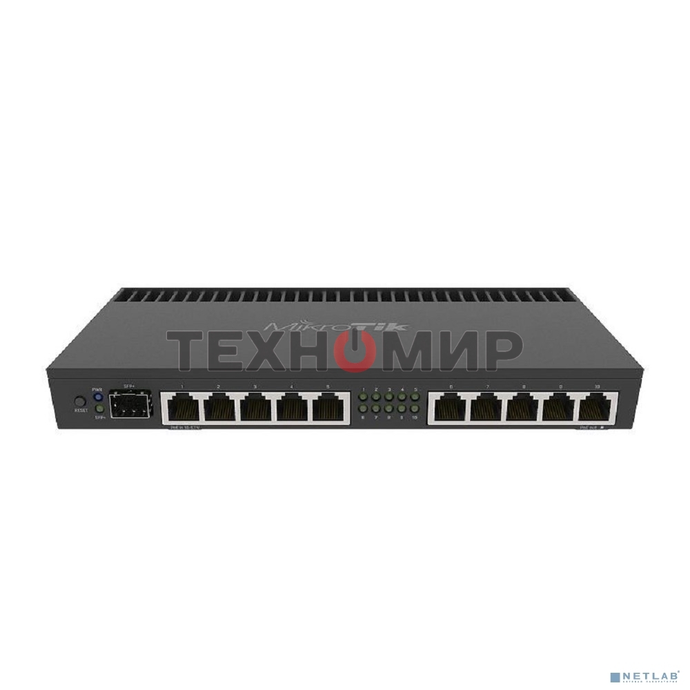 Маршрутизатор 1000M 10PORT 1SFP+ RB4011IGS+RM MIKROTIK