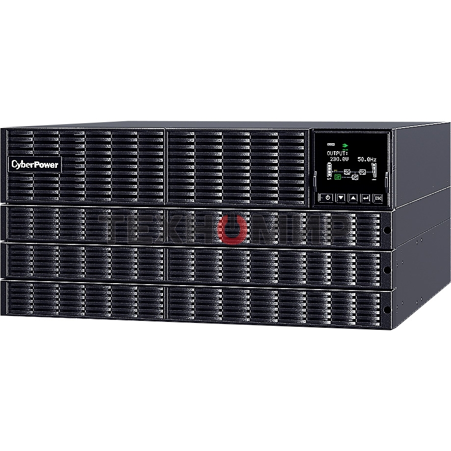 Источник бесперебойного питания CyberPower OLS10KERT5U Online 10000VA/10000W USB/RS-232/Dry/EPO/SNMP/CloudCard/(4 IEC С13, 4 IEC C19, terminal block)/bat.detect./МВ NEW