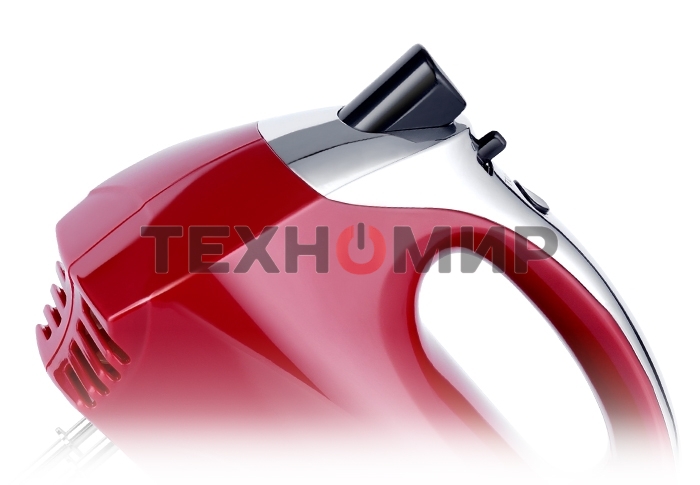 Миксер ручной Centek CT-1118 хром/вишня 350 Вт, 5 скоростей+турбо, взбивание/замешивание