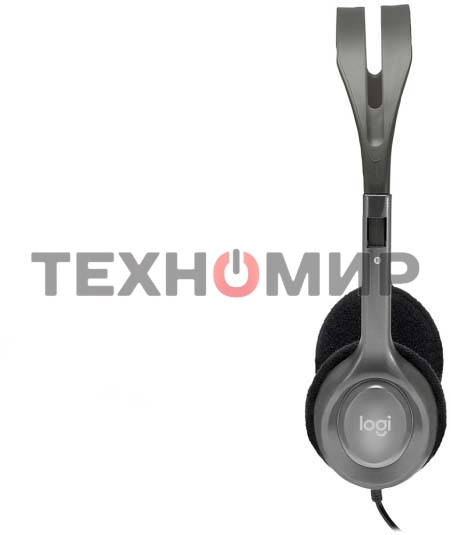 Гарнитура проводная Logitech Headset H110 grey (981-000472/981-000271)