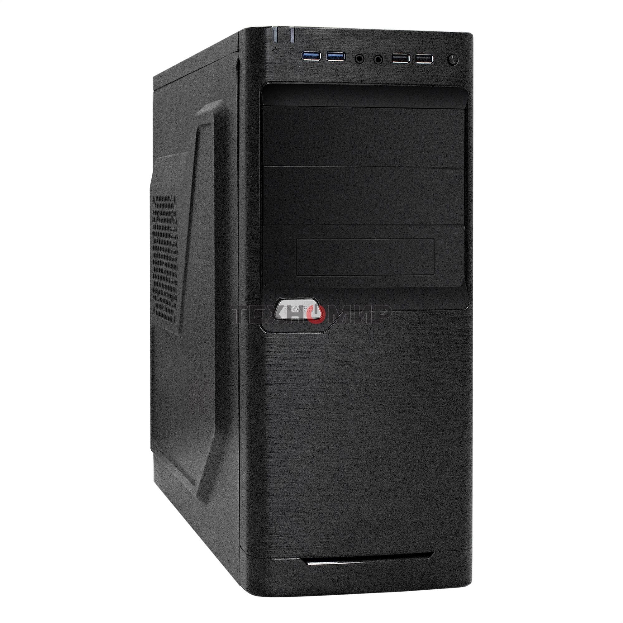 Компьютерный корпус Miditower ExeGate XP-330U EX272731RUSMiditowerXP-330U Black, ATX, (без БП), 2хUSB+2хUSB 3.0, Audio