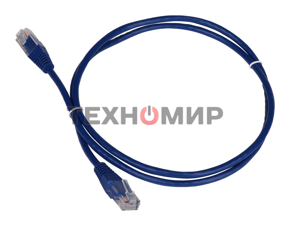 Патч-корд LANMASTER TWT UTP cat.5e, с заливными колпачками, 1.5 м, синий