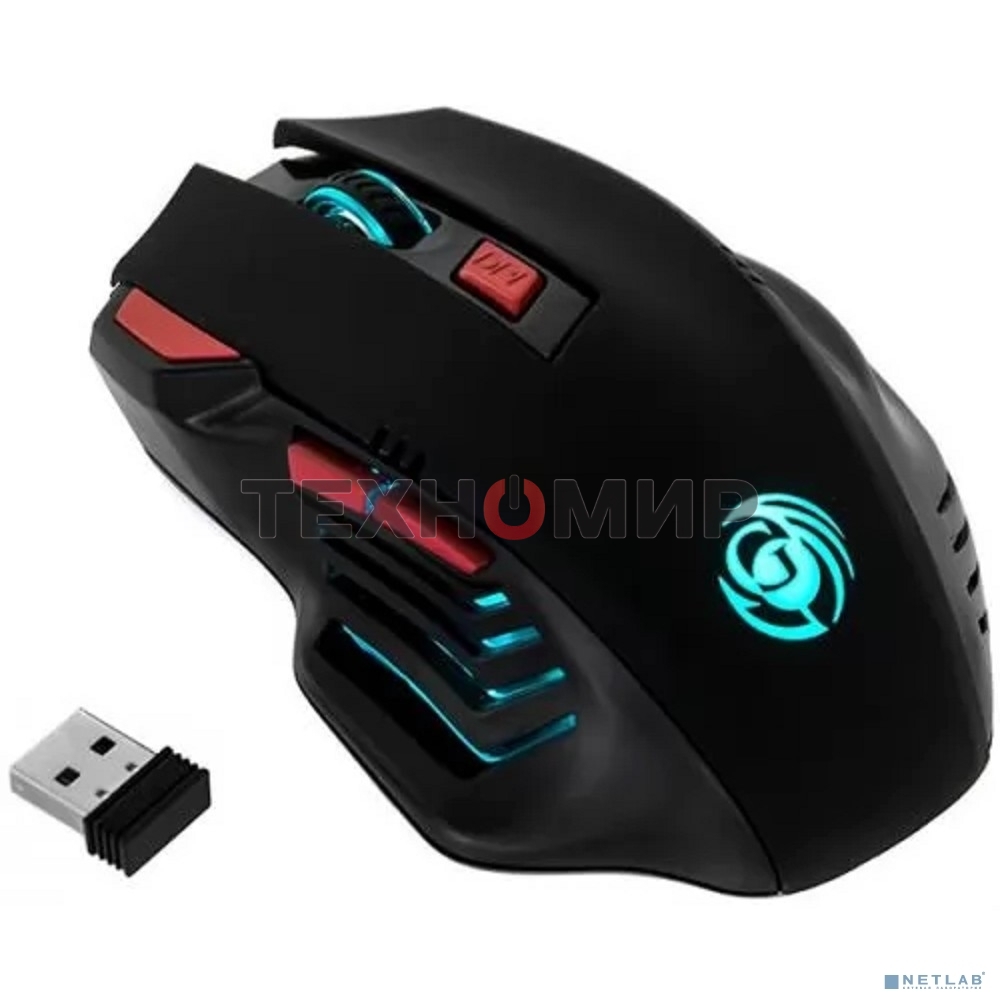 Мышь беспроводная Dialog Gan-Kata MRGK-14UR черный, 1600 dpi, радиоканал, USB, кнопки - 6