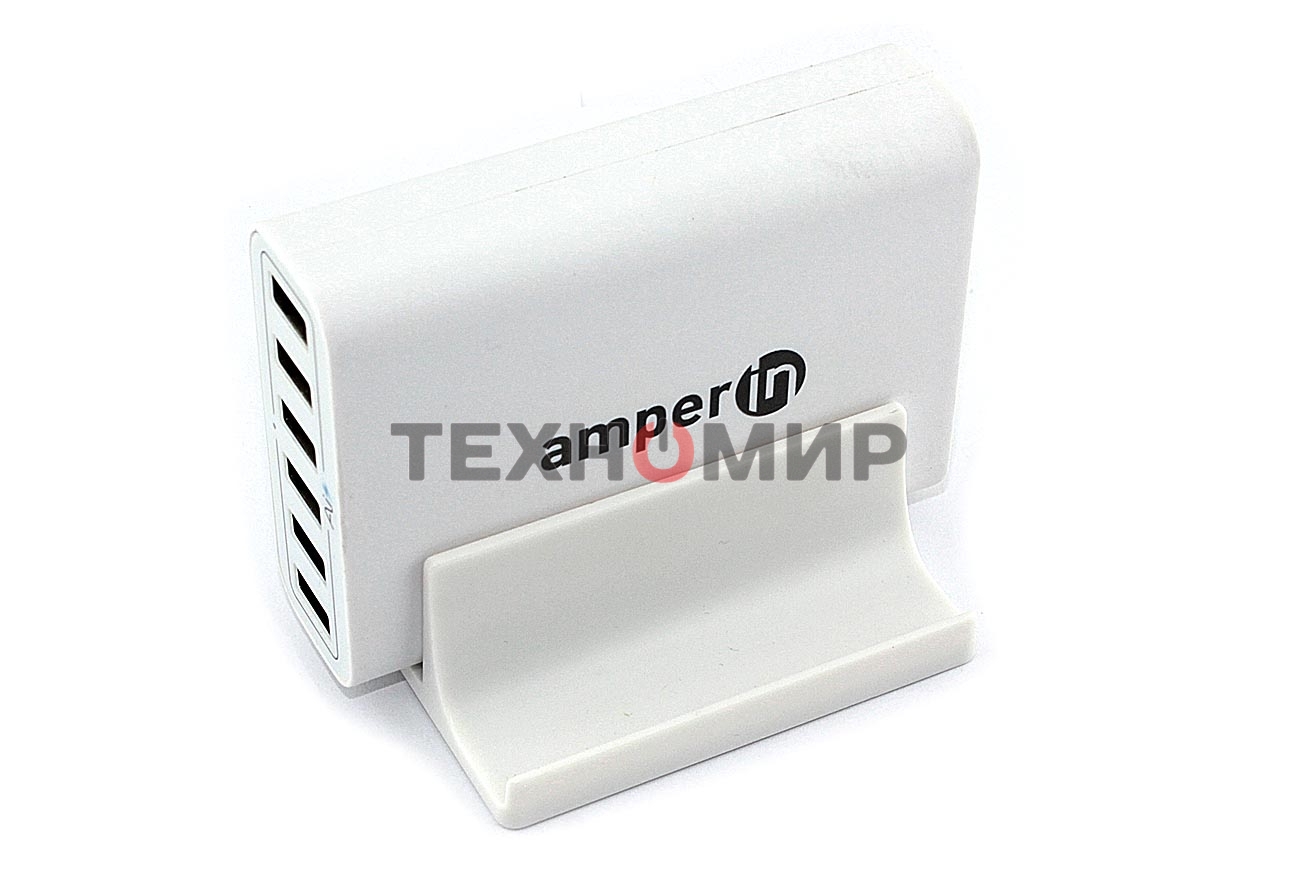 Блок питания (сетевой адаптер) Amperin Quick Charge 6-port QC 3.0 USB (YDS-TC060-4-2-0), белый