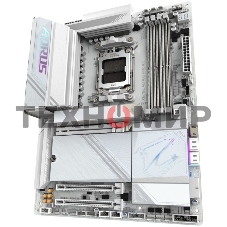 Материнская плата Gigabyte X870E AORUS PRO ICE, AM5, AMD X870E, 4xDDR5, 4xSATA, 4xM.2, 1xPCI-E 5.0 x16, 1xPCI-E 4.0 x4, 1xPCI-E 3.0 x4, 1xHDMI, 2xUSB-C, 1x 2.5Gb LAN, 2xUSB-A 3.2 Gen 2, 3xUSB-A 3.2 Gen 1, 2xUSB-A 2.0, 2x3.5 мм, TOSLINK, 7.1, 2xUSB4, 4xUSB