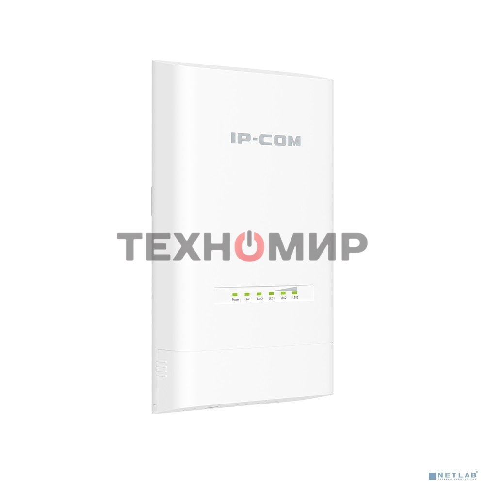 Наружная точка доступа IP-COM CPE12, 5 ГГц, до 867 Мбит/с, IP65, 1х12dbi, PoE, 2х1 Гбит/с, молниезащита 6000В