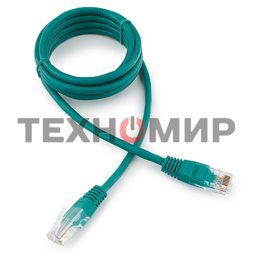 Патч-корд UTP Cablexpert cat.5e, 1.5м, литой, многожильный, зеленый