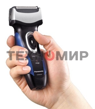 Электробритва сетчатая Panasonic ES6002 реж.эл.:3 питан.:аккум. черный/синий