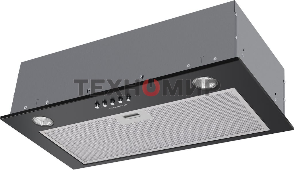 Вытяжка встраиваемая Maunfeld Crosby Power 50 черный, 50 см, 1050 куб. м/ч, 51.8 дБ