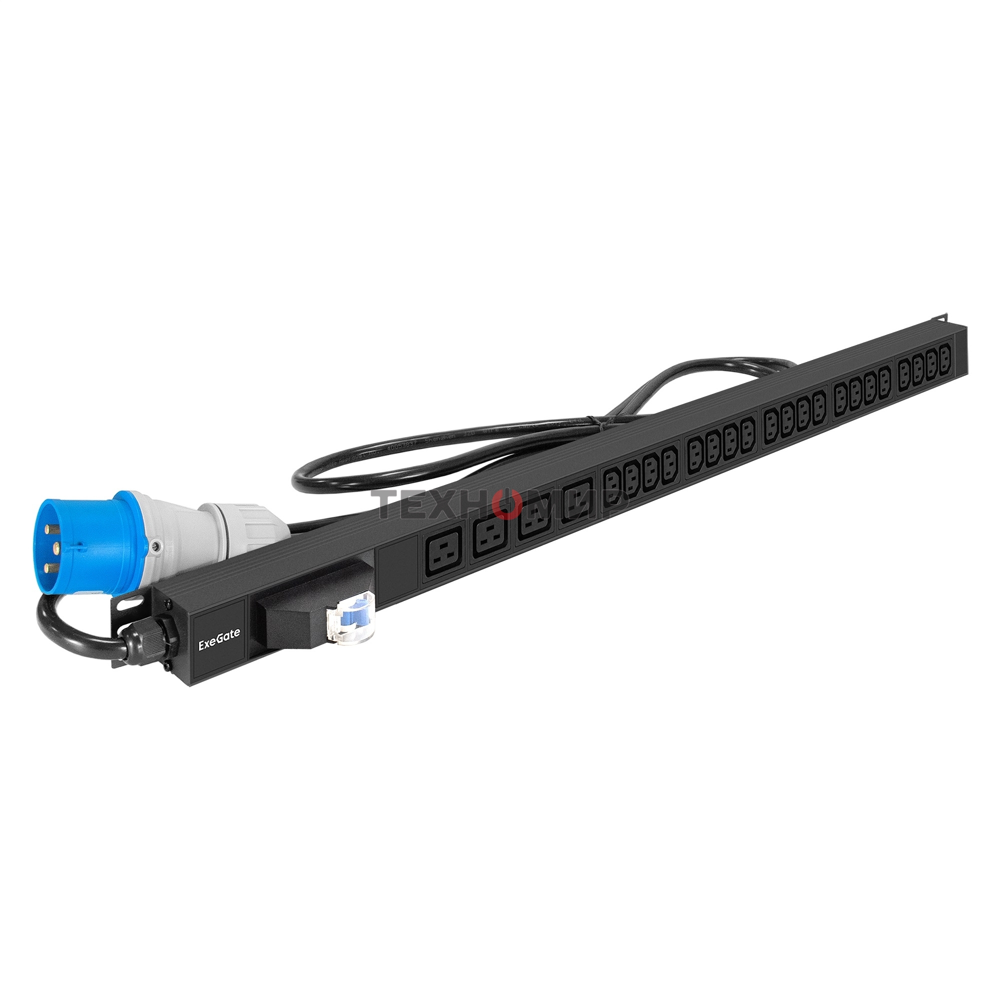 Блок розеток вертикальный ExeGate ServerPro PDU-V420 Al-20C134C19-IEC309-32A-1P (19