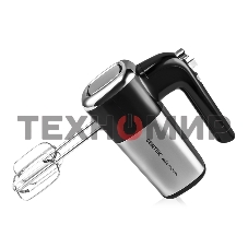 Миксер Centek CT-1120 черный/сталь 1200 Вт,, 5 скоростей+турбо, взбивание/замешивание