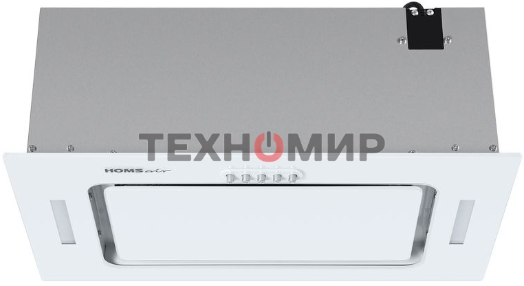 Вытяжка встраиваемая HOMSair Crocus Push 52 белый, 51.8 см, 850 куб. м/ч, 53 дБ