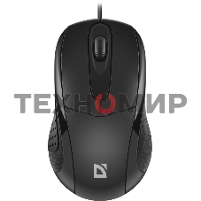 Мышь проводная Defender Standard MB-580 черный, 1000 dpi, USB, кнопки - 3