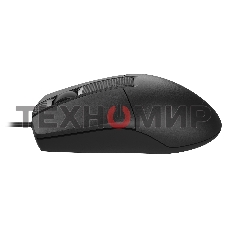 Мышь проводная A4Tech OP-330S черный, 1200 dpi, USB, кнопки - 3