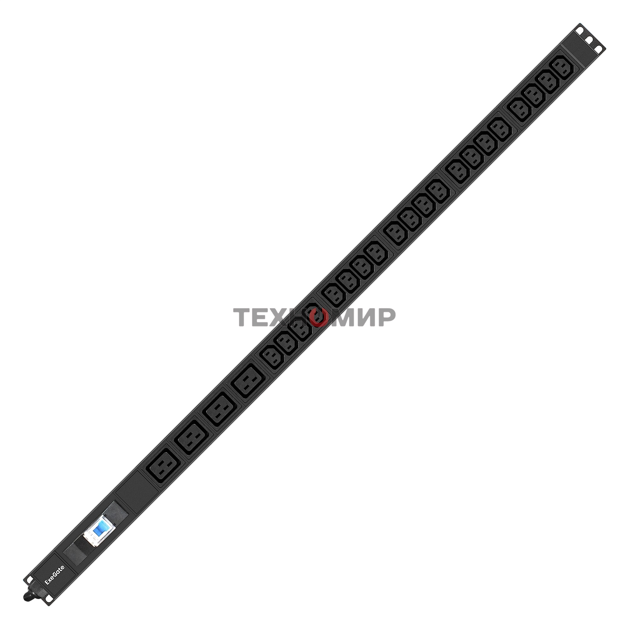Блок розеток вертикальный ExeGate ServerPro PDU-V420 Al-20C134C19-IEC309-32A-1P (19