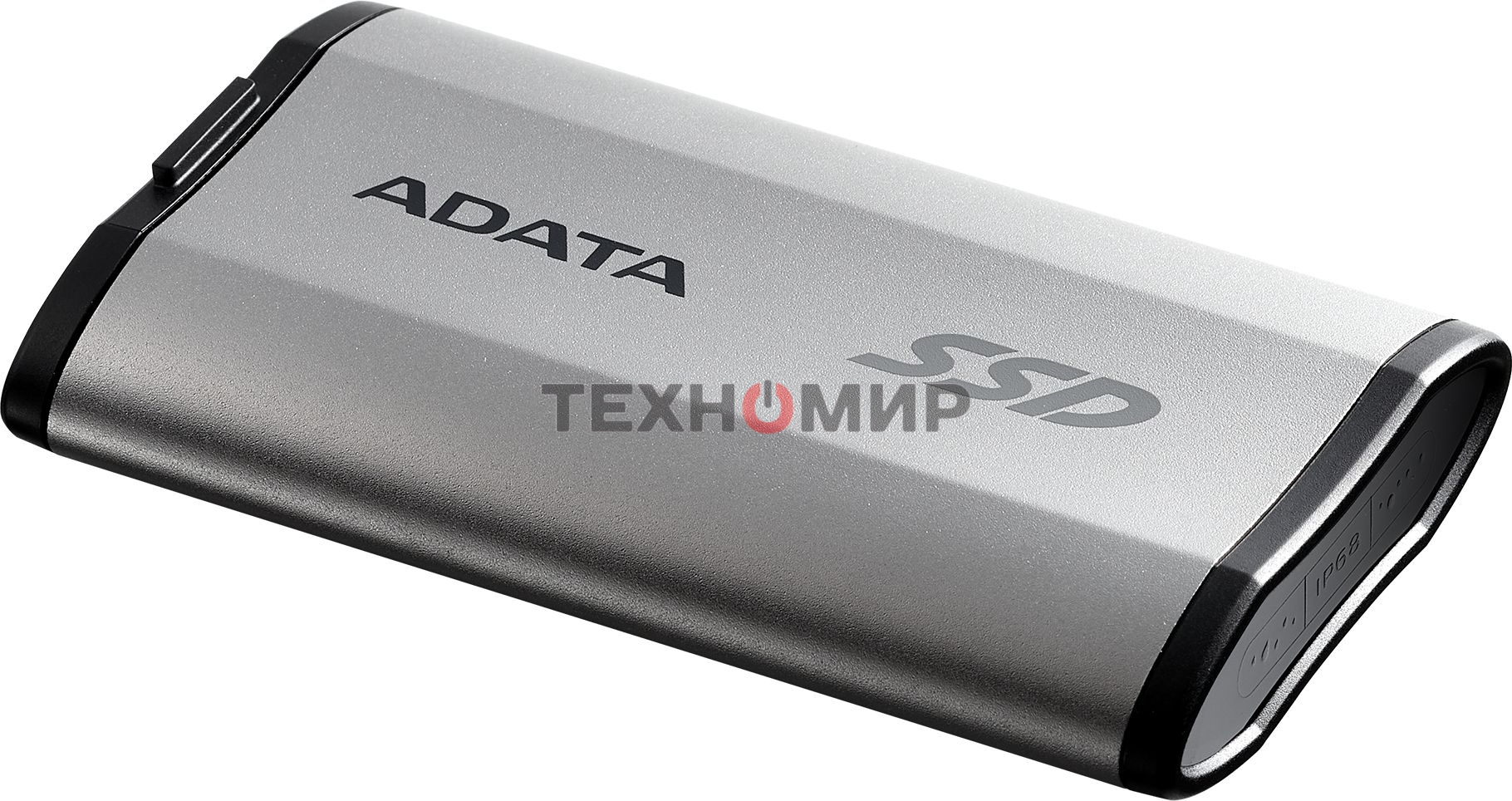 Внешний SSD ADATA SD810, 2TB, USB 3.2 Gen 2x2 Type-C, R/W 2000/2000, серебристый