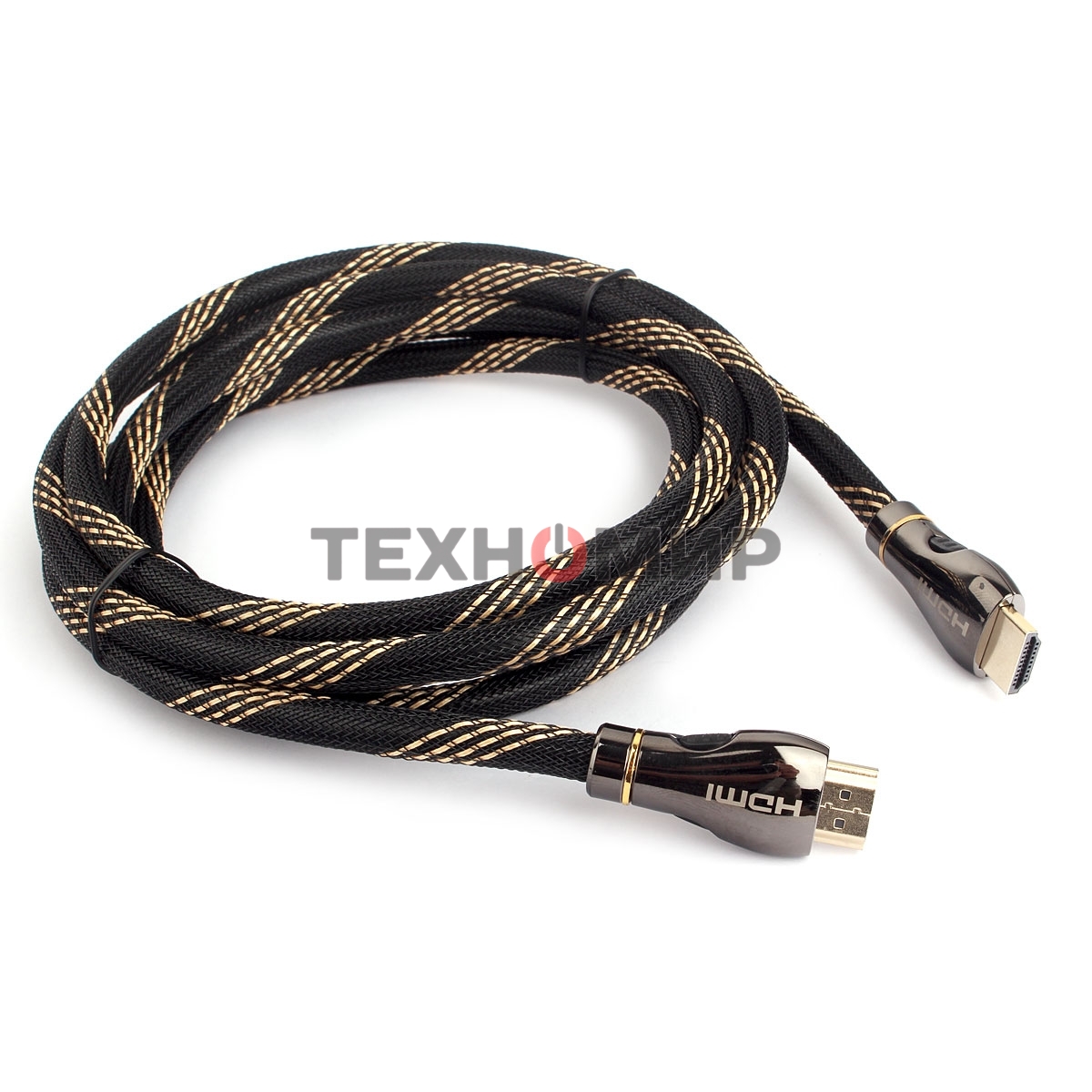 Кабель Cablexpert HDMI CCP-HDMI8К-2.5M, 19M/19M, v2.1, 8К, медь, позол.разъемы, экран, оплетка, 2.5м, черный, пакет