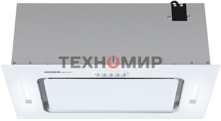 Вытяжка встраиваемая HOMSair Crocus Push 52 белый, 51.8 см, 850 куб. м/ч, 53 дБ