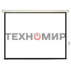 Экран с электроприводом Lumien Eco Control 125x200 см (раб. область 119х194 см) Matte White черная кайма по периметру 16:9