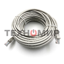 Патч-корд Buro UTP cat.5e 20м серый RJ-45 (m)-RJ-45 (m)