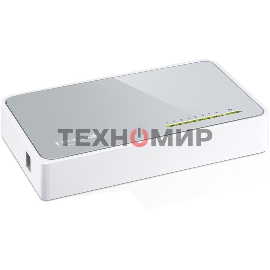 Коммутатор TP-Link SOHO TL-SF1008D Коммутатор 8-port 10/100M mini Desktop Switch, 8 10/100M RJ45 ports, Plastic case