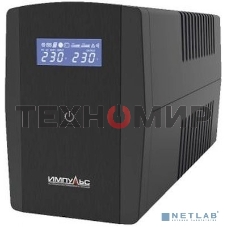 Источник бесперебойного питания Импульс ЮНИОР СМАРТ 2200, 2200/1320 ВА/Вт, LCD, USB, RJ11/RJ45, SCHUKOx4
