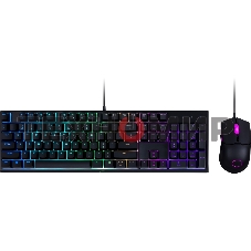 Комплект клавиатура+мышь Cooler Master MS110 проводной, USB, 3200 DPI, чёрный