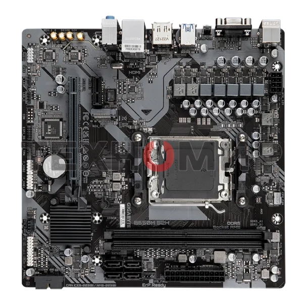 Материнская плата Gigabyte B650M S2H (V1.2/V1.4), AM5, AMD B650, 2xDDR5, 4xSATA, 1xM.2, 1xPCI-E 4.0 x16, 3xUSB-A 3.2 Gen 1, 1xUSB-C 3.2 Gen 1, 1x 1Gb LAN, 3x3.5 мм, 7.1, Micro-ATX