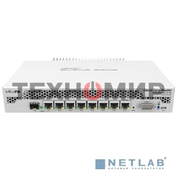 Маршрутизатор Mikrotik CCR1009-7G-1C-PC with Tilera Tile-Gx9 CPU (9-cores, 1Ghz per core), 1Gb RAM, 7xGbit LAN, 1x Combo port (1xGbit LAN or SFP), RouterOS L6, passive cooling desktop enclosure, rackmount ears, PSU